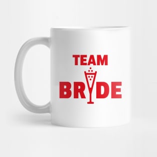 Team Bride Bubbly (Hen Night / Bachelorette Party / Red) Mug